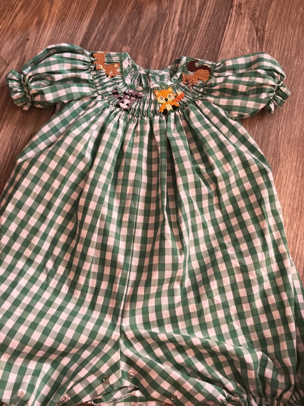 Little girl smocked dress
